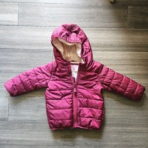 CARTER'S Baby Packable Pocket Puffer / Burgandy / 18 months